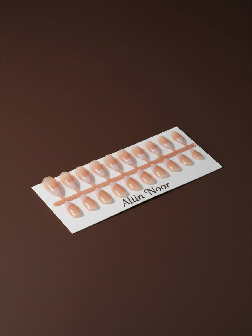 Peach Coral Press On Nails