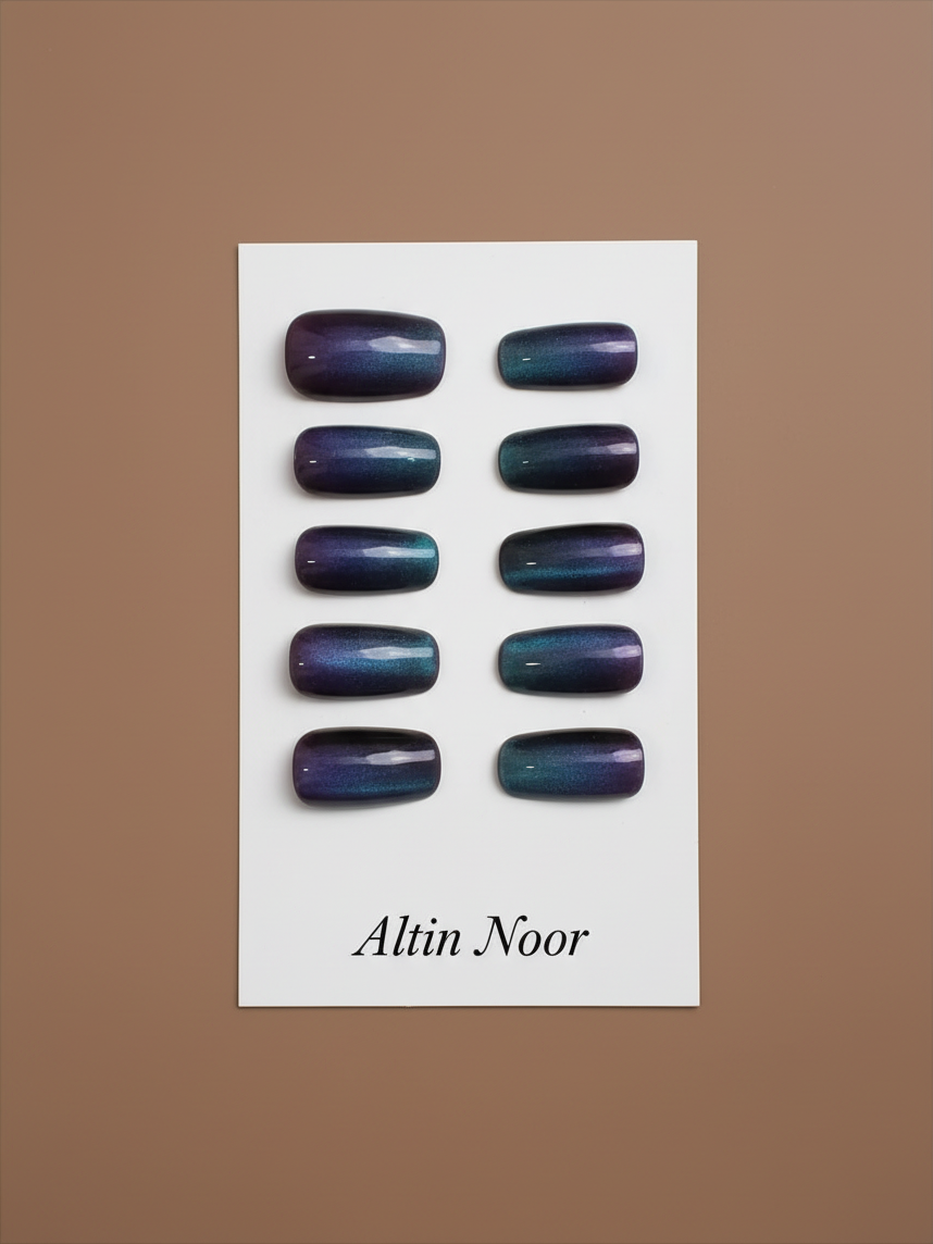 Blue Purple Shift Press On Nails