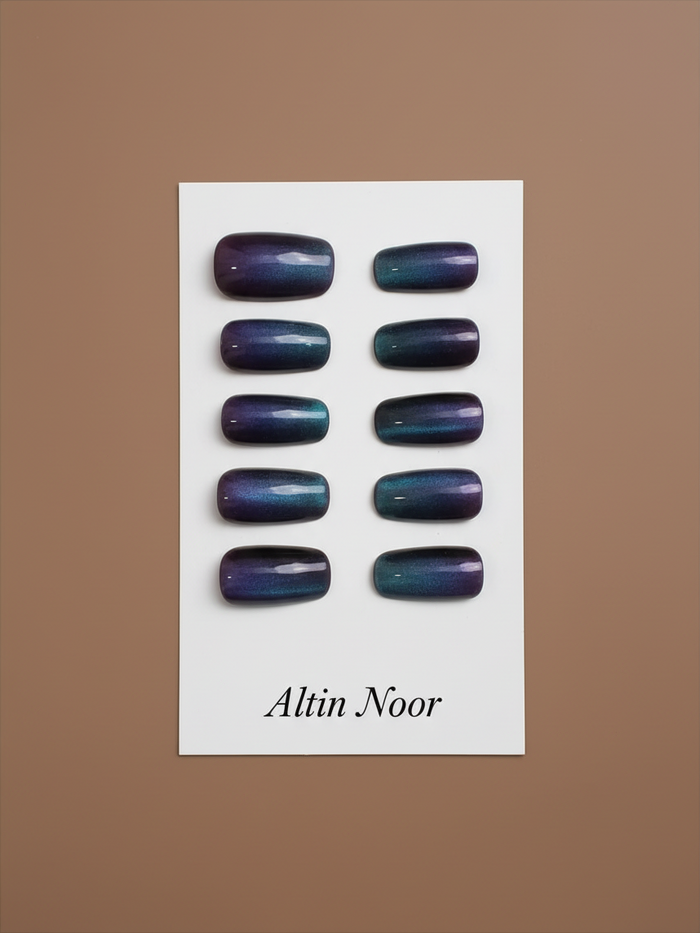 Blue Purple Shift Press On Nails