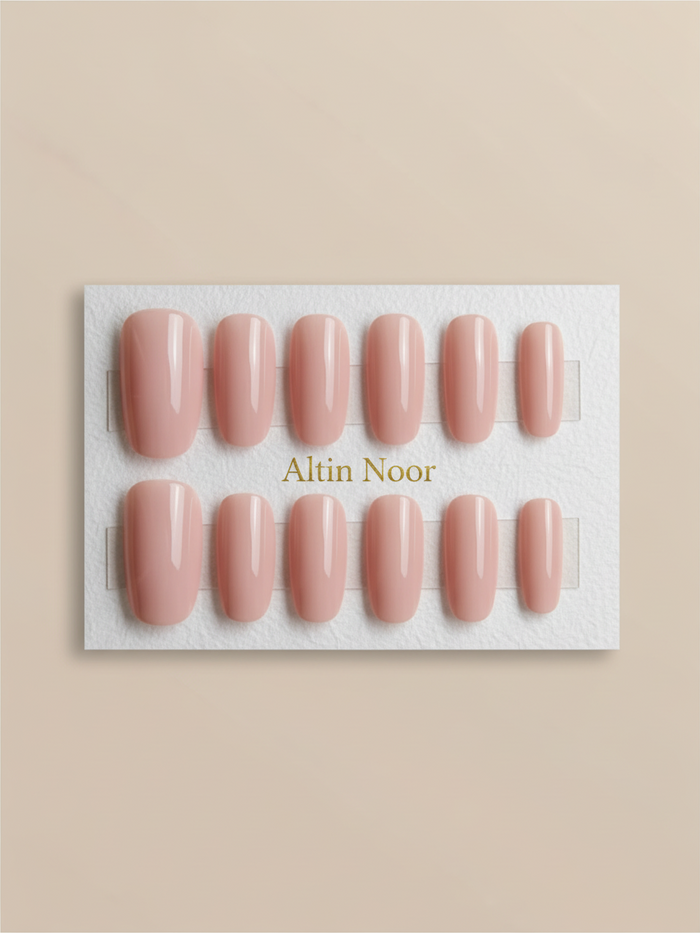Sheer Mauve Almond Press On Nails