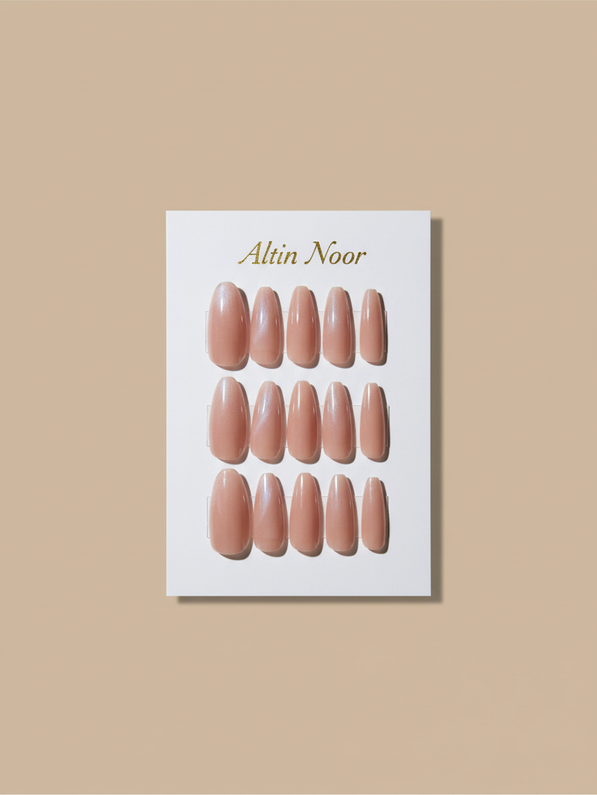 Sheer Mauve Almond (Style 2) Altin Noor Press On Nails