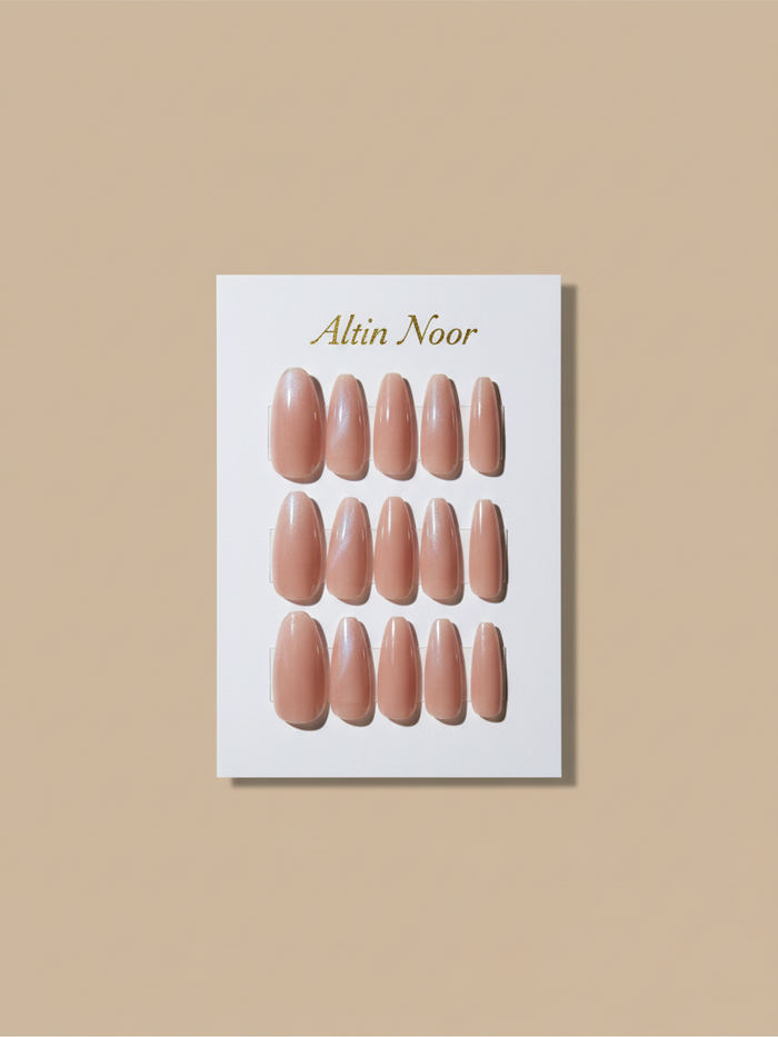 Sheer Mauve Almond (Style 2) Altin Noor Press On Nails