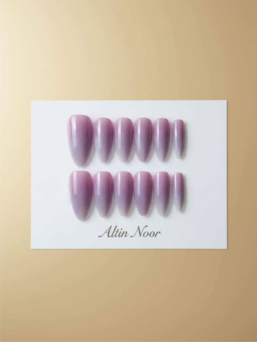 Lavender Purple Almond Press On Nails