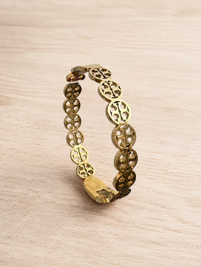 Circle Link Emblem Bracelet