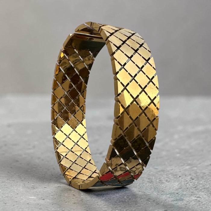 Woven Texture Cuff Bangle