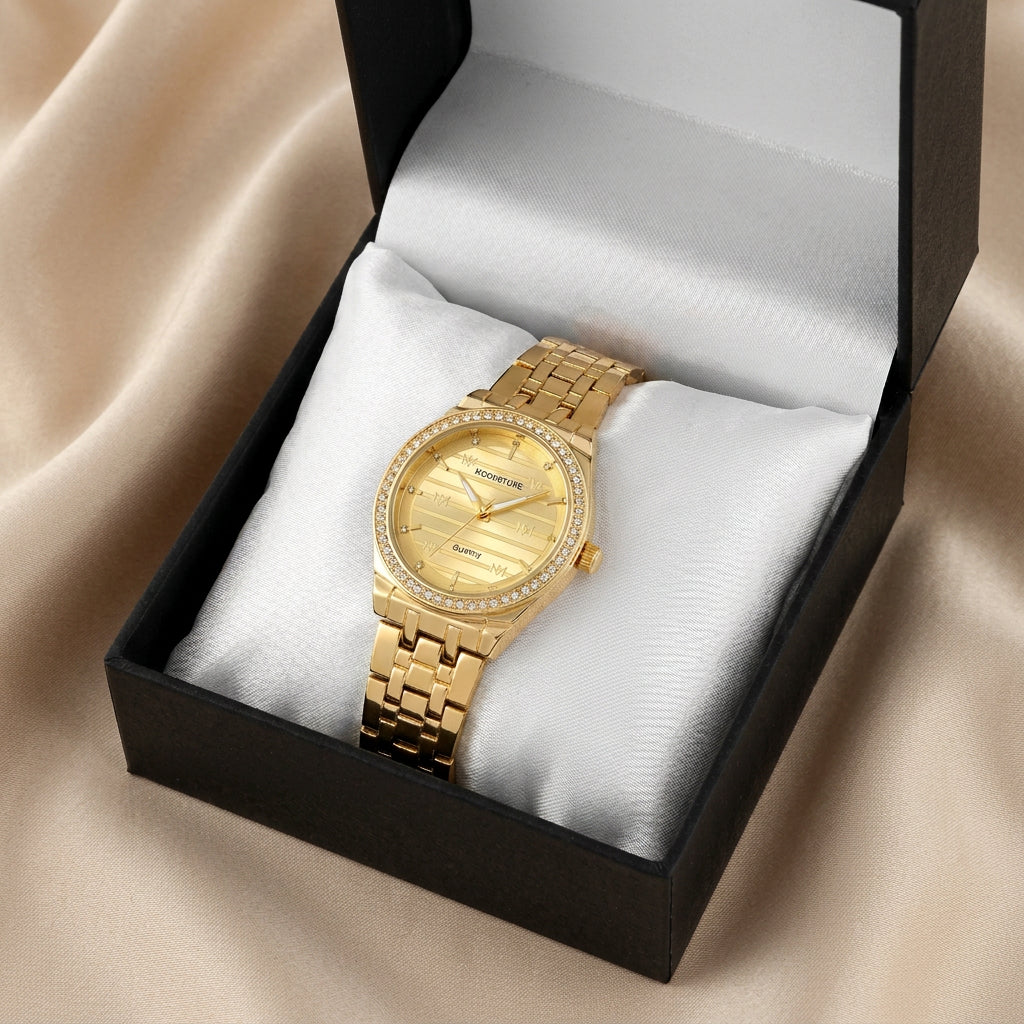 Golden Bezel Watch